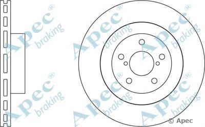 APEC BRAKING dsk2072 -  Тормозной диск